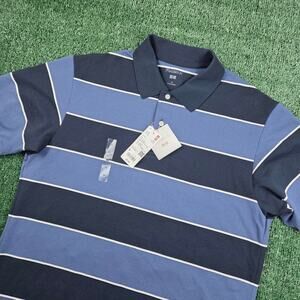 NWT JW Anderson x Uniqlo Blue/Black Striped Polo Men's Medium